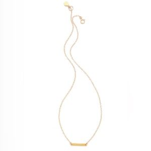 Gorjana Knox gold plated bar necklace